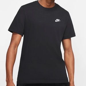 Black Nike Embroidered Tshirt